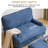 47" Upholstered Accent Chair With Ottoman,-134258948