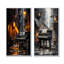 Piano Urban Upright - Ensemble de 2 reproductions d'art sur toile-303937839-303937836
