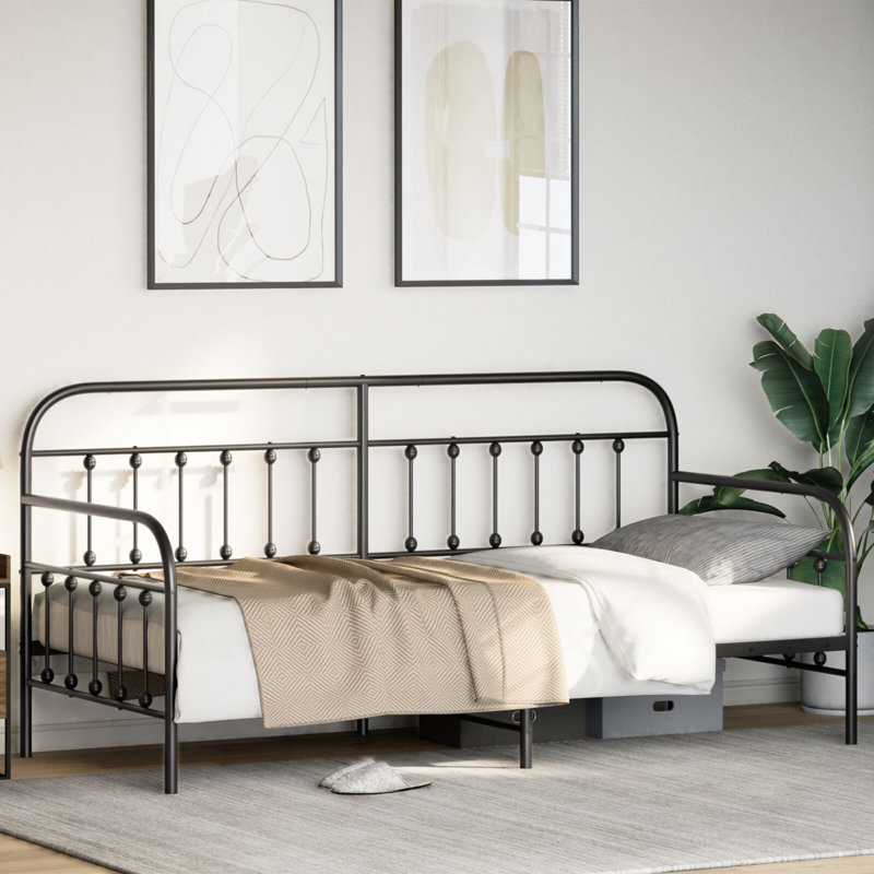 Daybed Frame Steel, Single (3'), Black