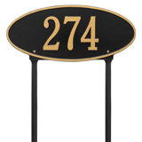 Madison 1-Line Lawn Address Sign