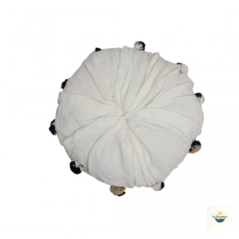 Oreiller rond Ls Romy Muslin