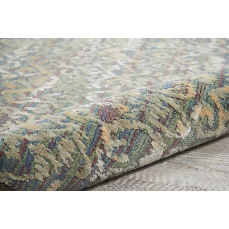 Huntingtown Viscose Abstract Indoor Rug, Rectangle 7'9" x 10'10"