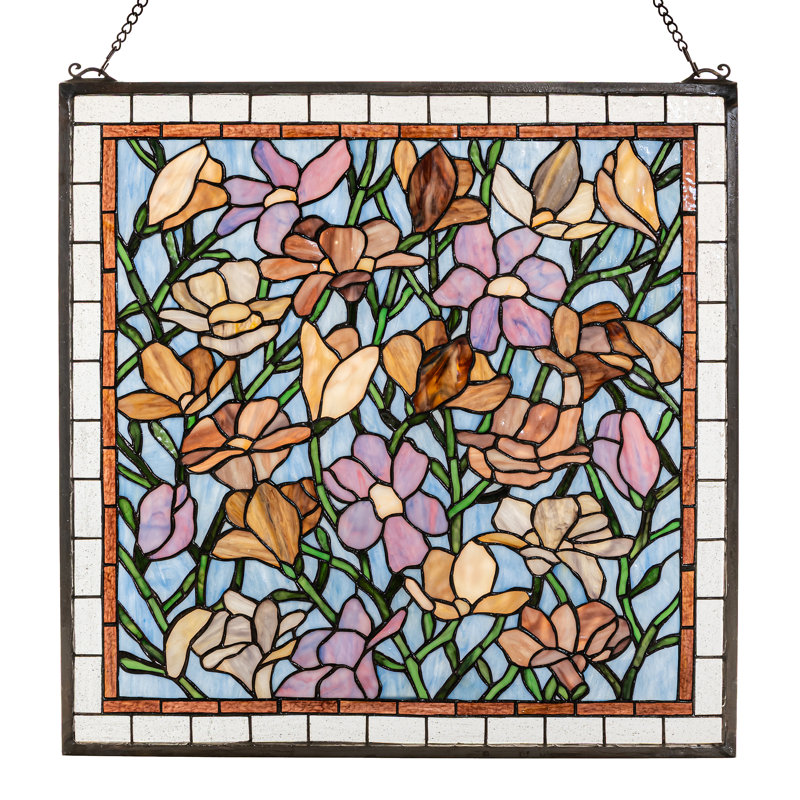 Tiffany Sugar Magnolia Stained Glass Window