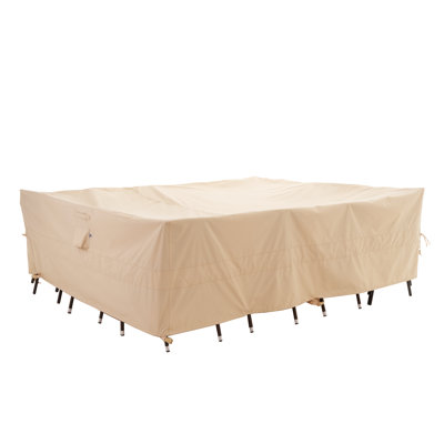 Premium Waterproof Outdoor Patio Rectangular Table Cover 86"(L)x47"(W)x31"(H), Solution Dyed Rip-Stop Fabric, 3-Year Warranty