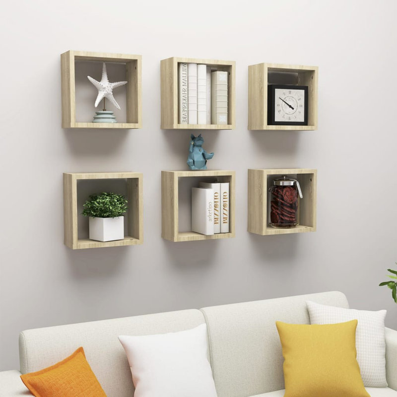 Glendine 6 Piece Square Cube Shelf