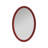 Varsha Oval Glossy Burgundy Mirror-348517942
