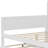 Wooden Daybed with Storage Shelves, Multi-functional Bed with Trundle Bed and Study Desk-697993034-697993033