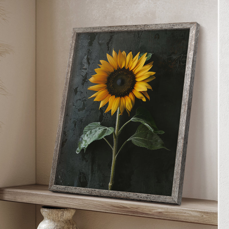 Impression encadrée FLORAL Series - bois massif, H 21 po x l 17 po