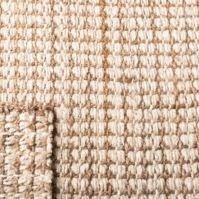 Tressie Hand-Woven Stain Resistant Jute Area Rug, Square 7'