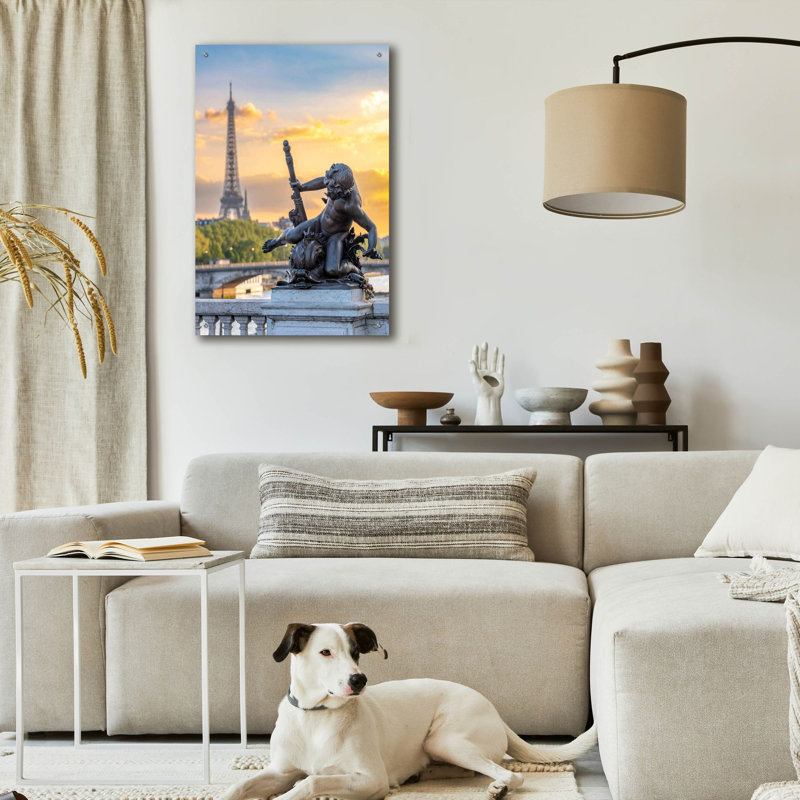 «Paris - Golden Sunset» par Epic Portfolio, H 36 po x l 24 po