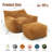 High - Resilience Shredded Foam Filled Bean Bag Chair For Adults In Brown Corduroy Oversized Item Bedroom Dorm And Living Room With Adults' Comfort Focused Its Design Is Perfect Decor Cover-738861823