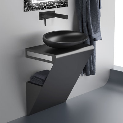 Lavabo moderne noir mat