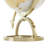 Mahavir Aluminum Metal Educational/Geographic Earth Gold Globe with White Center-1670533300