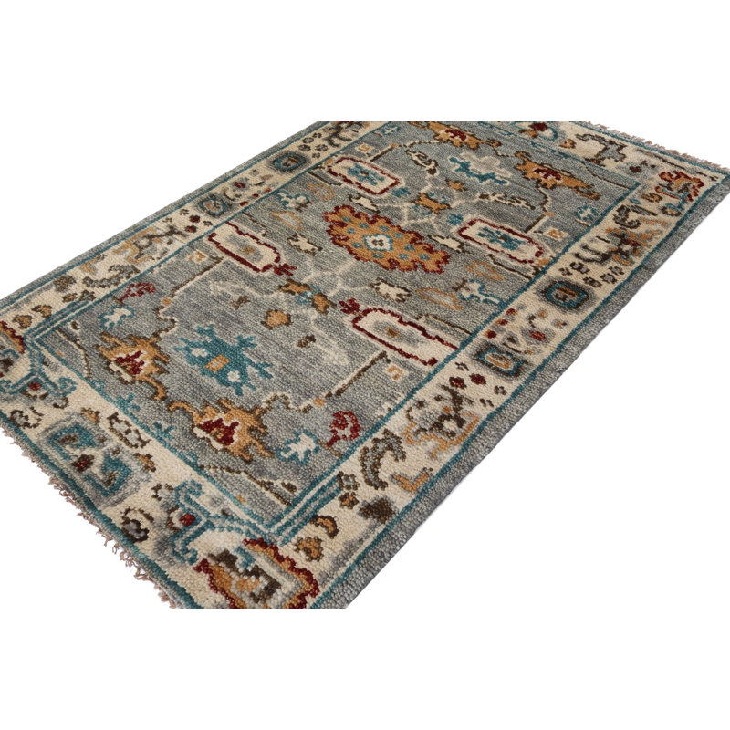 Oushak Oriental Area Rug in Gray