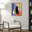 Paws and Patterns Cat by Mauriello Framed Canvas Wall Art Print-1549500455