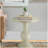 ACME Alyx Accent Table, Antique White-417422369