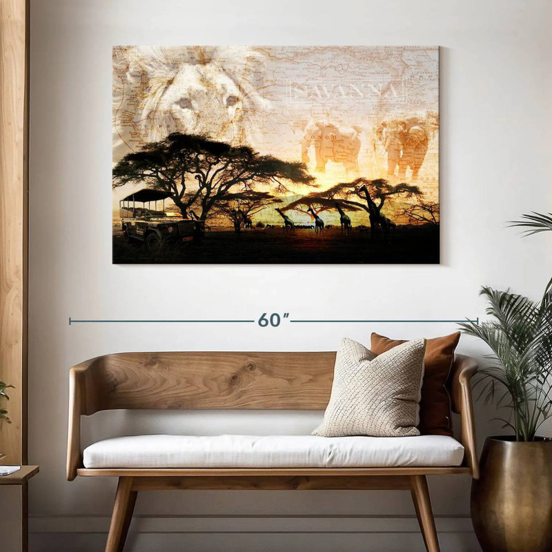Ravi Savanna, 32" H x 48" W