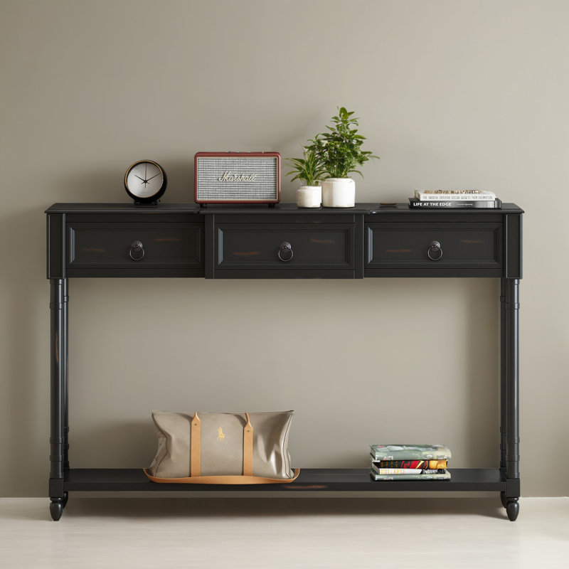 Lizabeth Console Table Sofa Table with Drawers for Entryway,Entry table,Hallway table,Hoyer table, Walnut