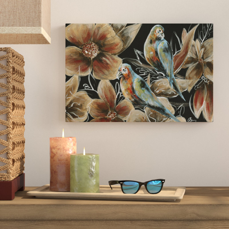 «Bronzing Bird Couple I», reproduction sur toile, 40 po x 60 po
