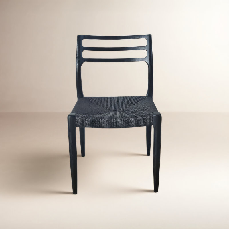 Oralie Ash Wood Dining Chair, Black