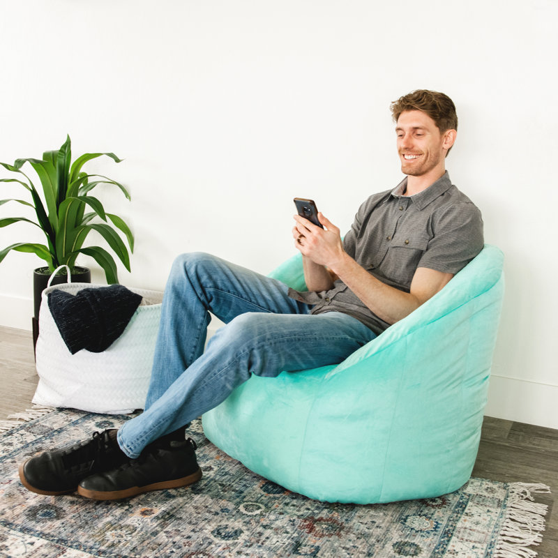 Standard Bean Bag Chair, Mint 100% Polyester, Milano