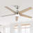 Vaczon 52" 5 - Blade Modern Ceiling Fan with 3CCT LED Lights and Remote Control-571703629