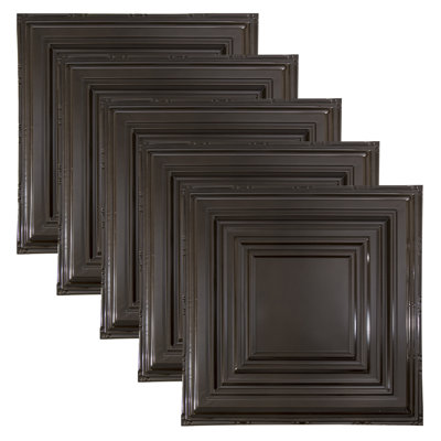 Dalle de plafond Great Lakes Tin Detroit (paquet de 5)