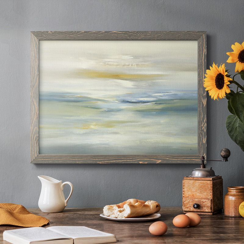 Paysage apaisant encadré sur toile, Gris, H 22 po x l 32 po x P 1,5 po