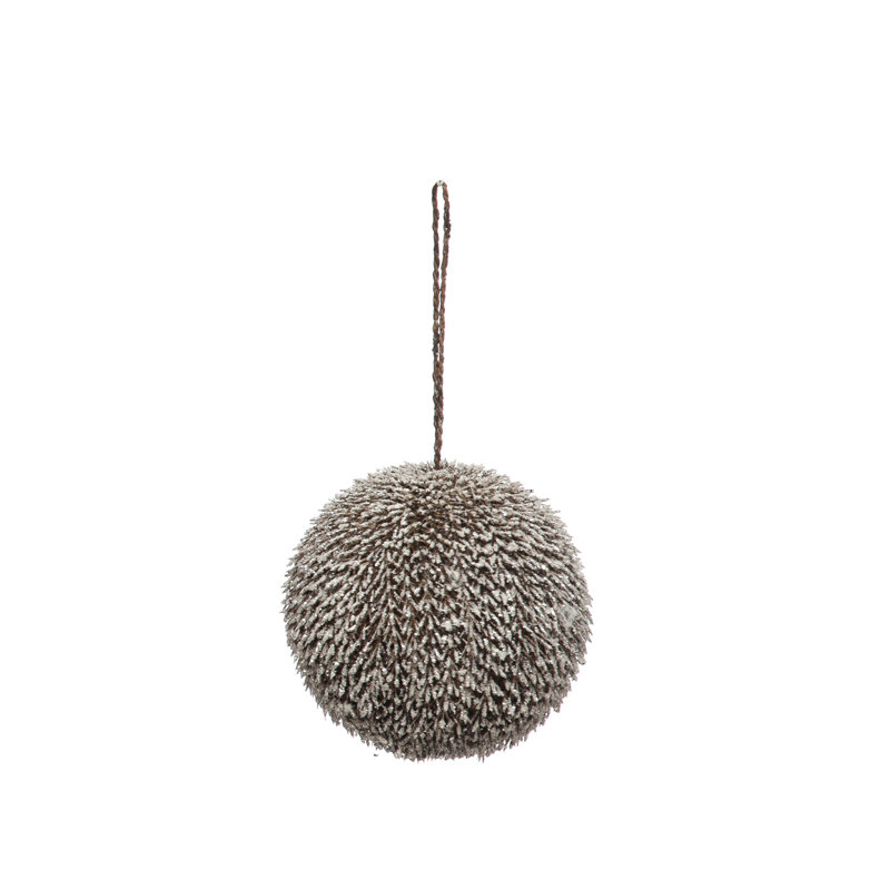 Ball Ornament, 4.38" H x 6.25" W x 6.25" D