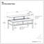 Table basse à plateau relevable en bois massif avec rangement caché et 2 tiroirs de rangement Ela