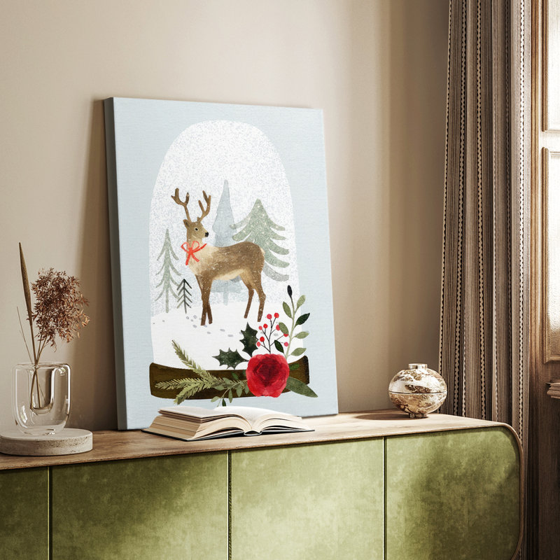 Snow Globe Village III - galerie Cavas sur mesure, H 27 po x l 18 po