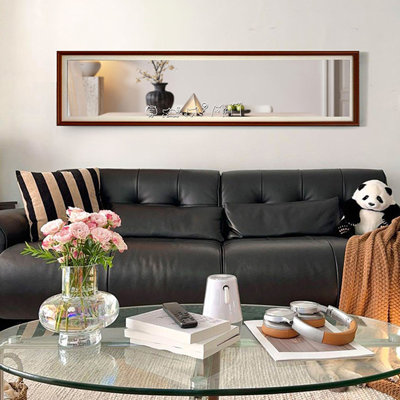 Rectangle Solid Wood Frame Wall Mirror