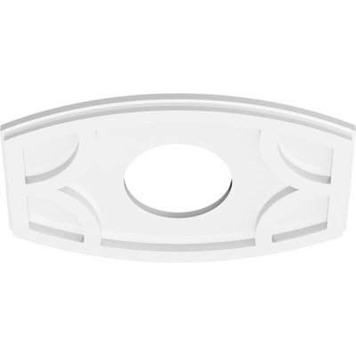 16"W x 10 5/8"H x 5"ID x 8 1/2"C x 1"P Kailey Architectural Grade PVC Contemporary Ceiling Medallion