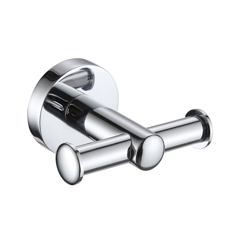 Abhainn Wall Mounted Robe Hook, Chrome