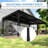 Feria  20'Wx12'D Manual Slope Patio Awning In Black