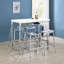 Tabouret de bar sans dossier Staten Chrome (seulement chaises de salle à manger)