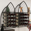 Armoire à vin en forme de voilier, présentoir 2 pièces, armoire à vin autoportante avec rangement pour bouteilles, bar à spiritueux et à vin, cuisine, salle à manger