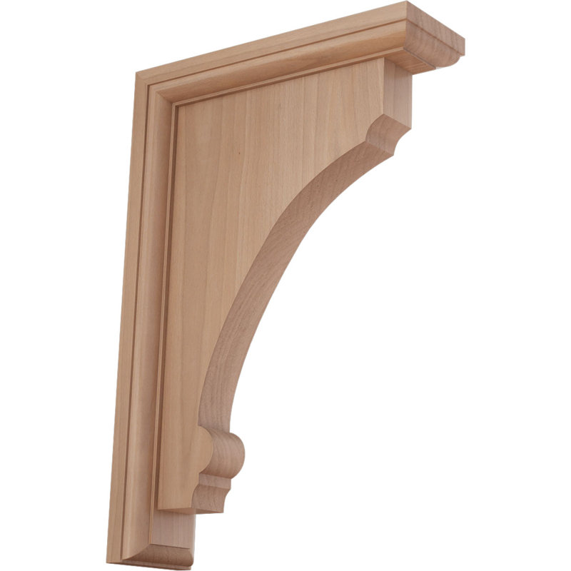 Support en bois Thompson, Cerisier, H 12 po x l 2,5 po x P 8 po