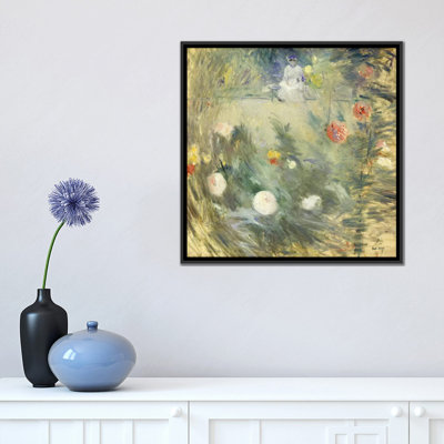 «Nanny At The End Of The Garden (Nourrice au Fond d'un Jardin), 1880», reproduction d'impression sur toile tendue