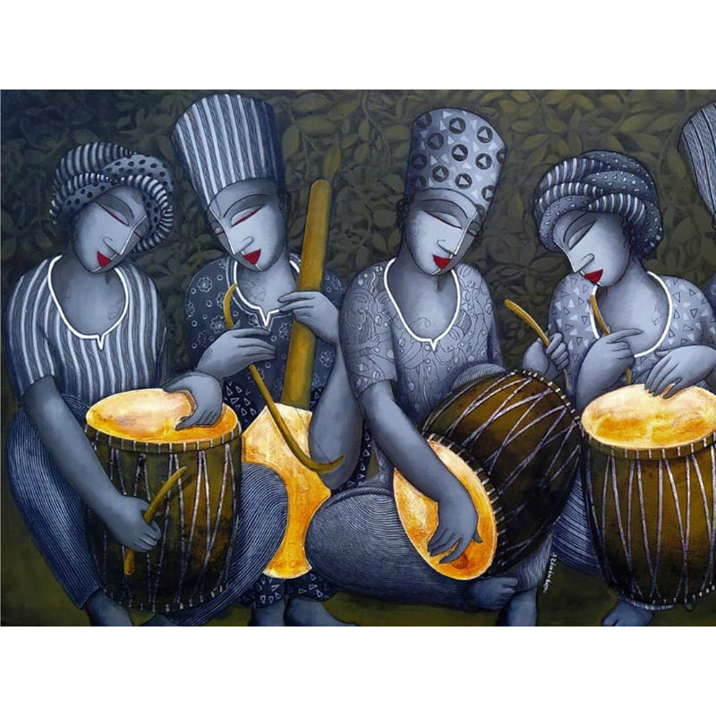 Attrait de l'amour | Acrylique sur toile | Par Samir Sarkar