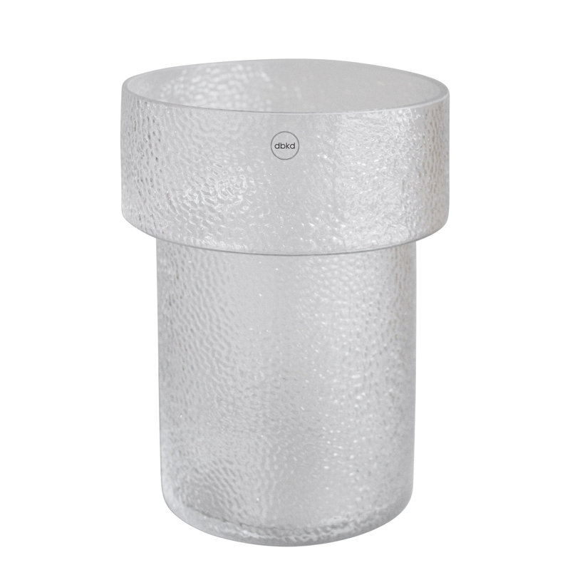 Vase de table en verre Turin, H 11,81 po x l 8,66 po x P 8,66 po