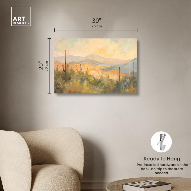 «Arizona Fields», toile classique par Art Remedy, Toile tendue, H 20 po x l 30 po