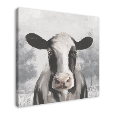 " Sophisticated Cow " Painting Print