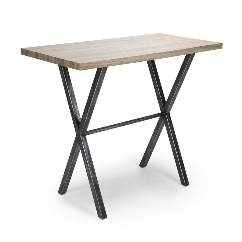 Basinger Rectangular Dining Table with Iron Base