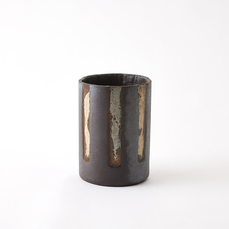 Chiffre Vase-Lg, H 9,75 po x l 7 po x P 7 po
