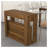 Extendable Foldable Dining Table, Space-Saving Wood Finish MDF Multifunctional Console