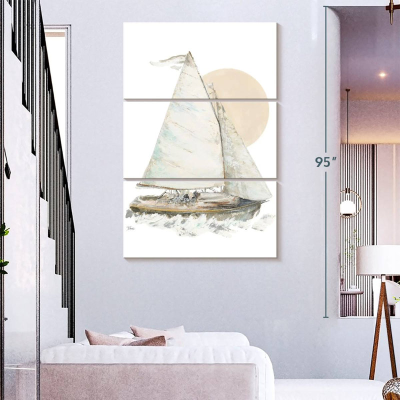 Aletra Quiet Sailboat I, 74'' H x 48'' W