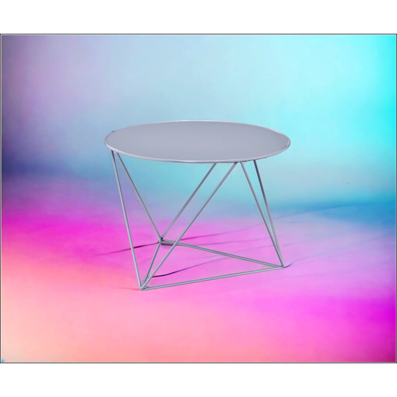Display And Utility Accent Table, Grey