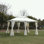 Pavillon de jardin extérieur avec double toit ventilé et moustiquaire de tous les côtés