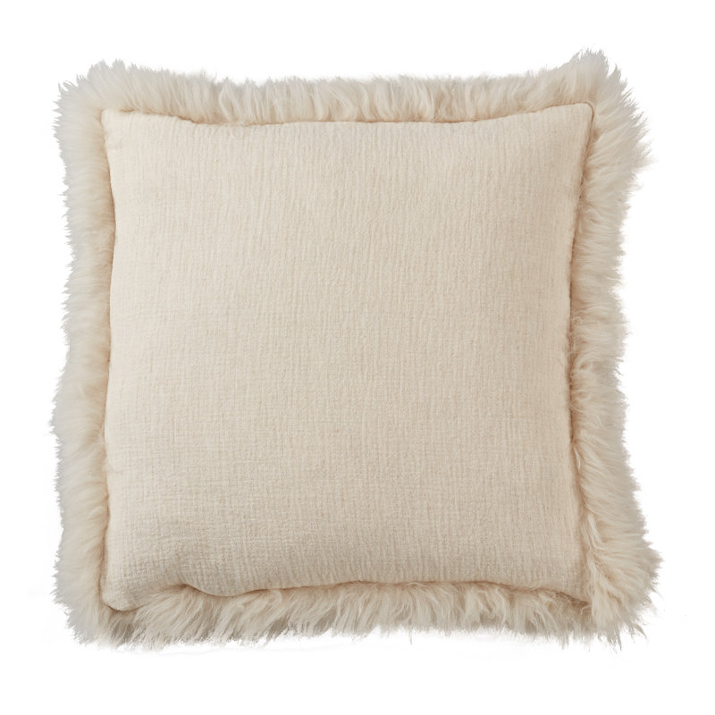 Lulie Collection Linen Throw Pillow, Natural